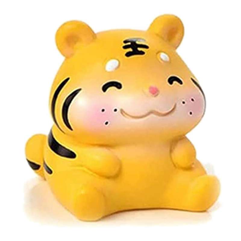 Home Decor Desktop Tiger Statues Diy Garden Ornament Tiger Figurine B