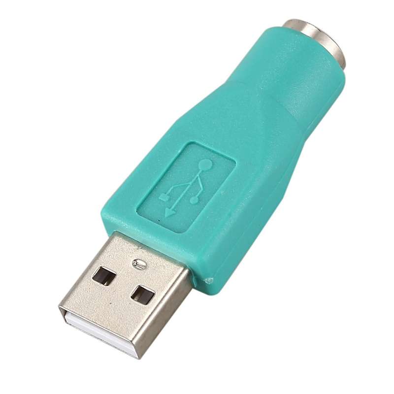 2 Pcs Usb 2.0 Male to Ps/2 Female Mouse Keyboard Adapter Connector