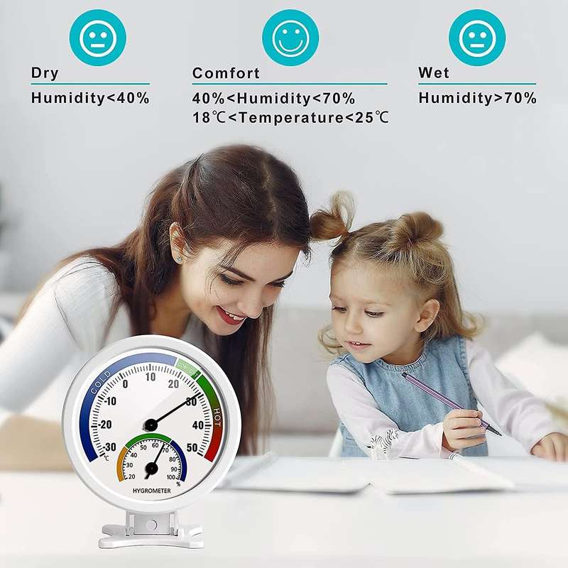 Hygrometer Thermometer Indoor Outdoor Moisture Thermometer 3inch