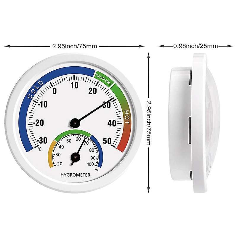 Hygrometer Thermometer Indoor Outdoor Moisture Thermometer 3inch