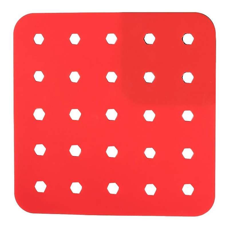 7.5 Inch Reusable Air Fryer Liner Air Fryer Mat Red
