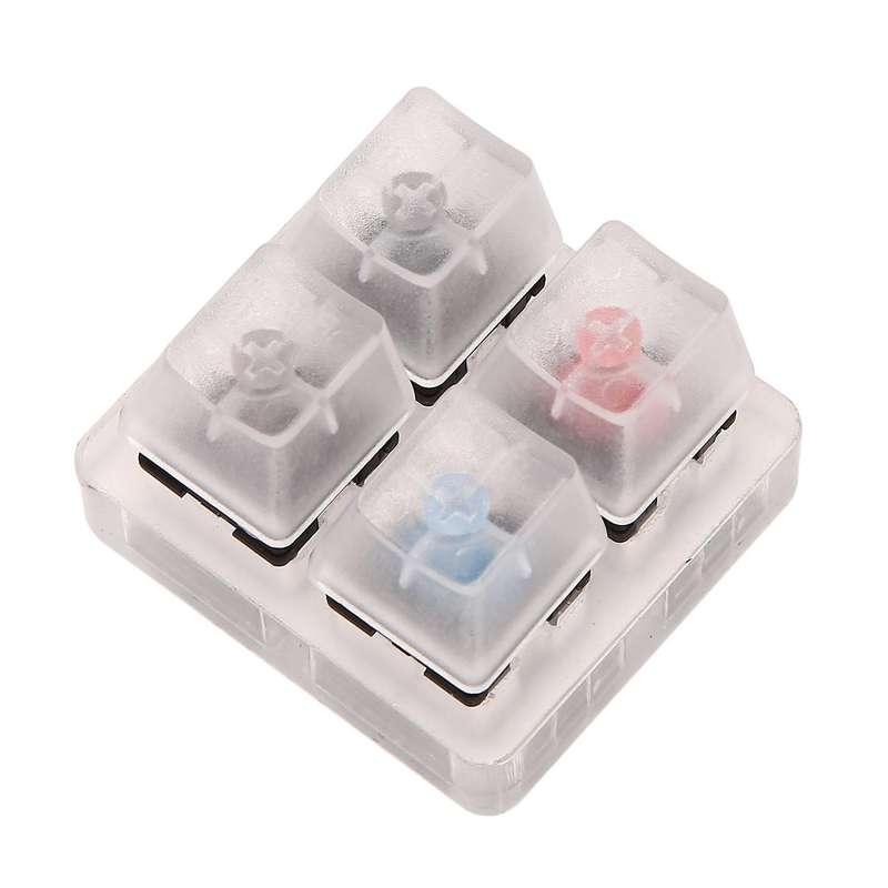 4 Key Switches Tester Acrylic Translucent Kit for Cherry Mx Testing