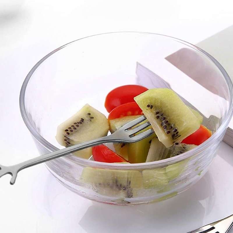 Leaf-shaped Handle Dessert Fork Fruit Salad Meat Kitchen Accessories