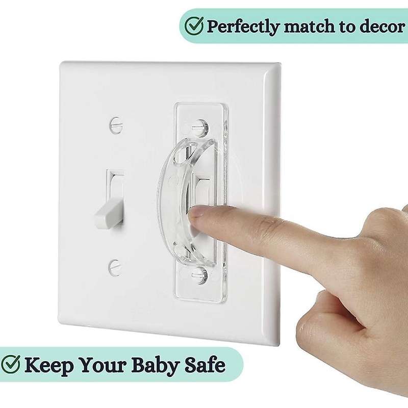 Pack Of 6 Pieces, Transparent Light Switch Protection Cover