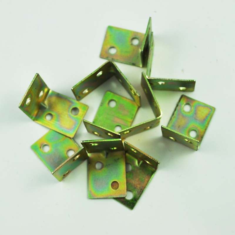 10 Pcs 25x25x16mm 90 Degree Metal Right Angle Bracket Shelf Support