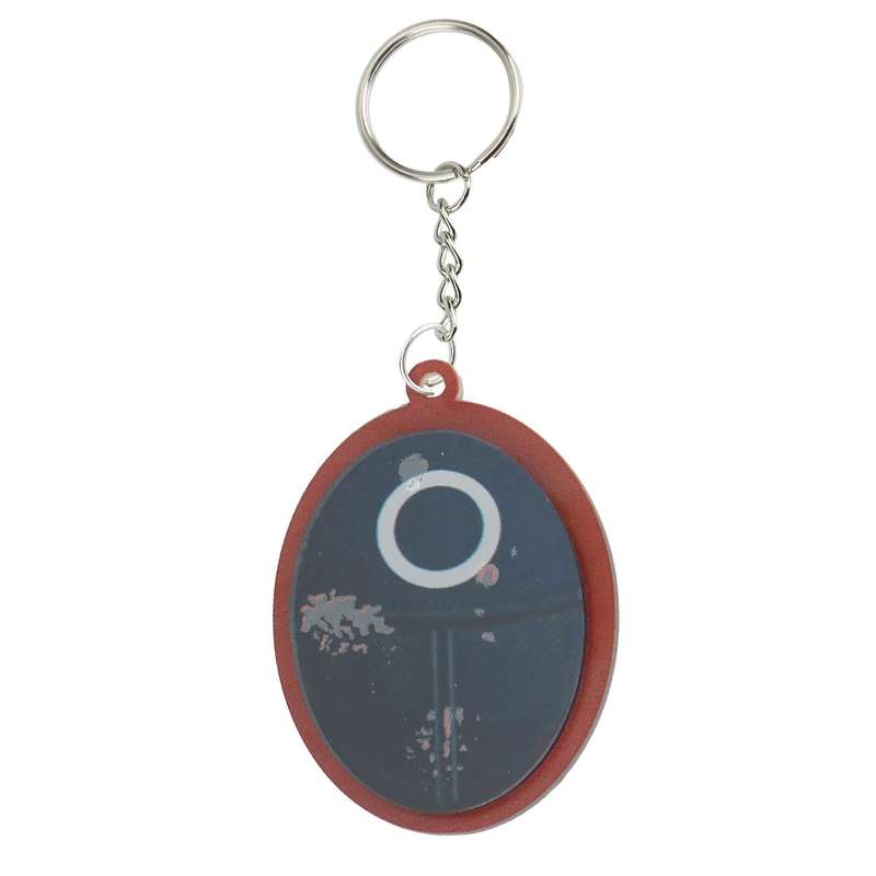 Squid Game Figures Mask Keychain Charms Accessories, Round
