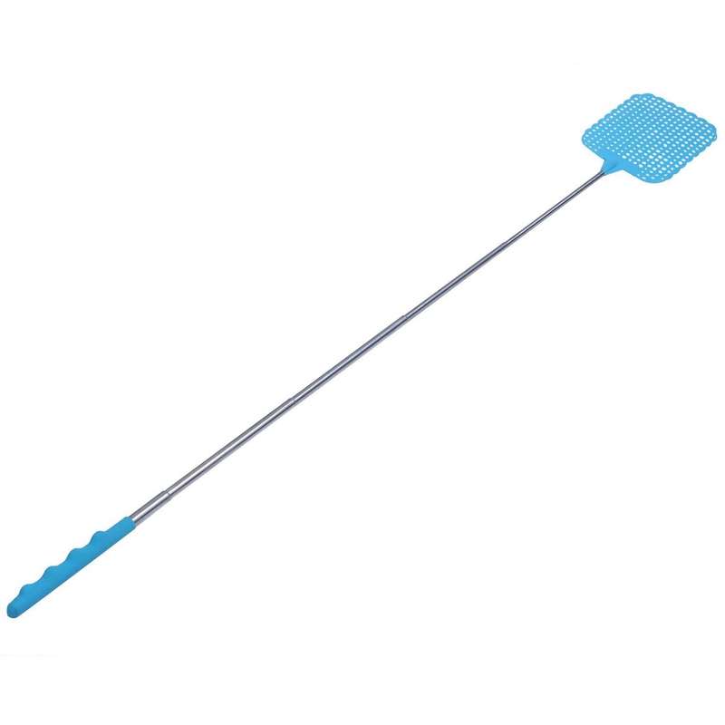 2x Flyswatter Fly Tapper Mosquito Insects Swatter Up to 73 Cm Blue
