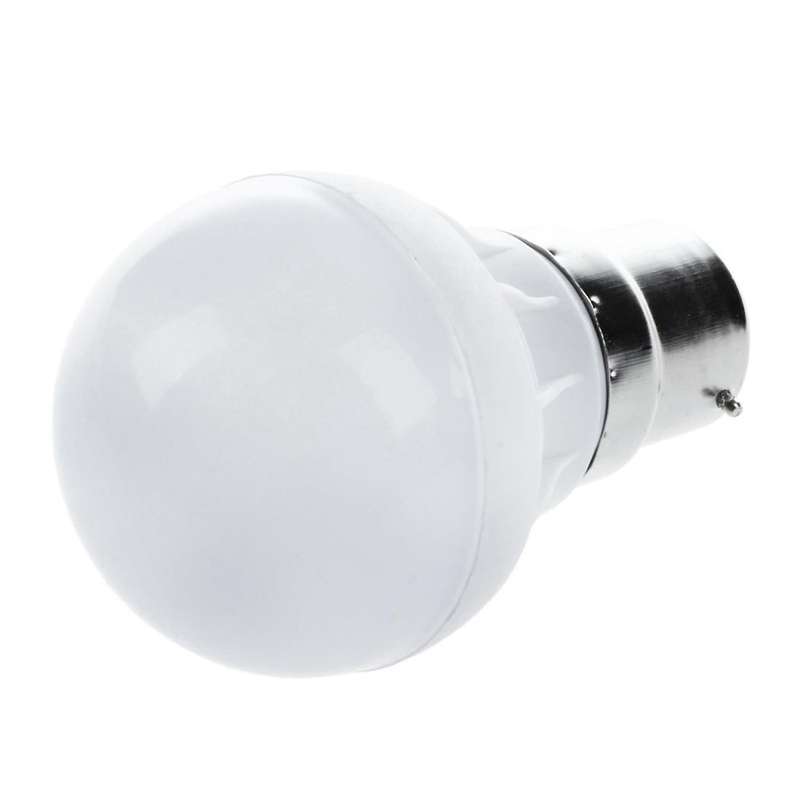 2x B22 Energy Save Led Bulb 220v 3w Cool White New Imitate Ceramic