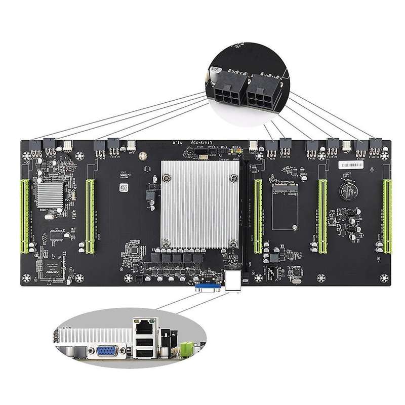 Eth79-x5b Btc Mining Motherboard with E5 2620 Cpu+sata Cable for 3060