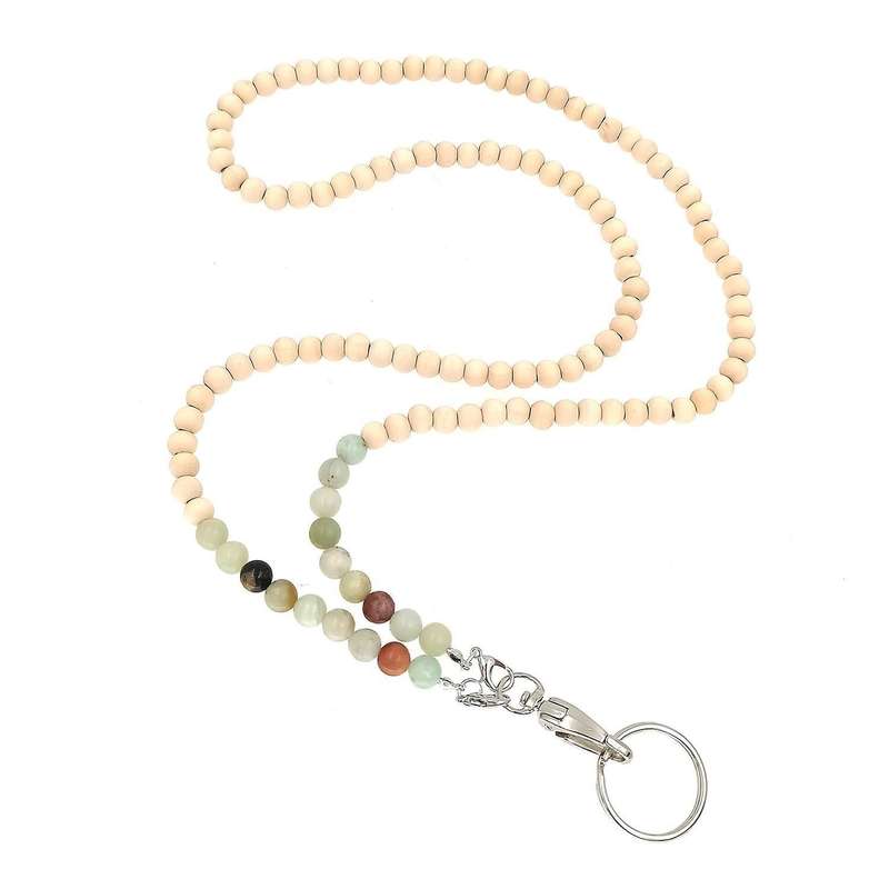Lanyards for Id Badges, with Glasses Chain Rubber Stoppers,for Keys B