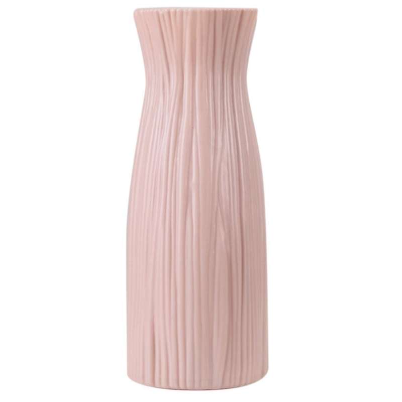 Nordic Flower Vase Home Plastic Vase Imitation Ceramic Flower Pot,b