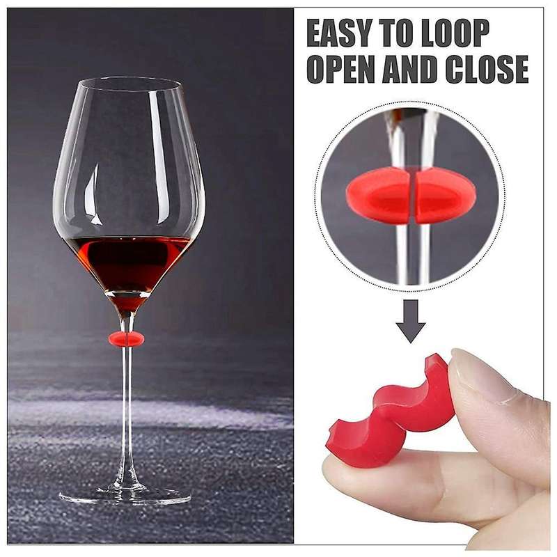 26pcs Wine Glass Charms Tags, Markers for Bar Party Martinis Cocktail