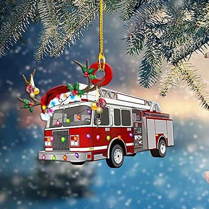 Christmas Tree Hanging Decoration Gift Wooden Christmas Decorations E