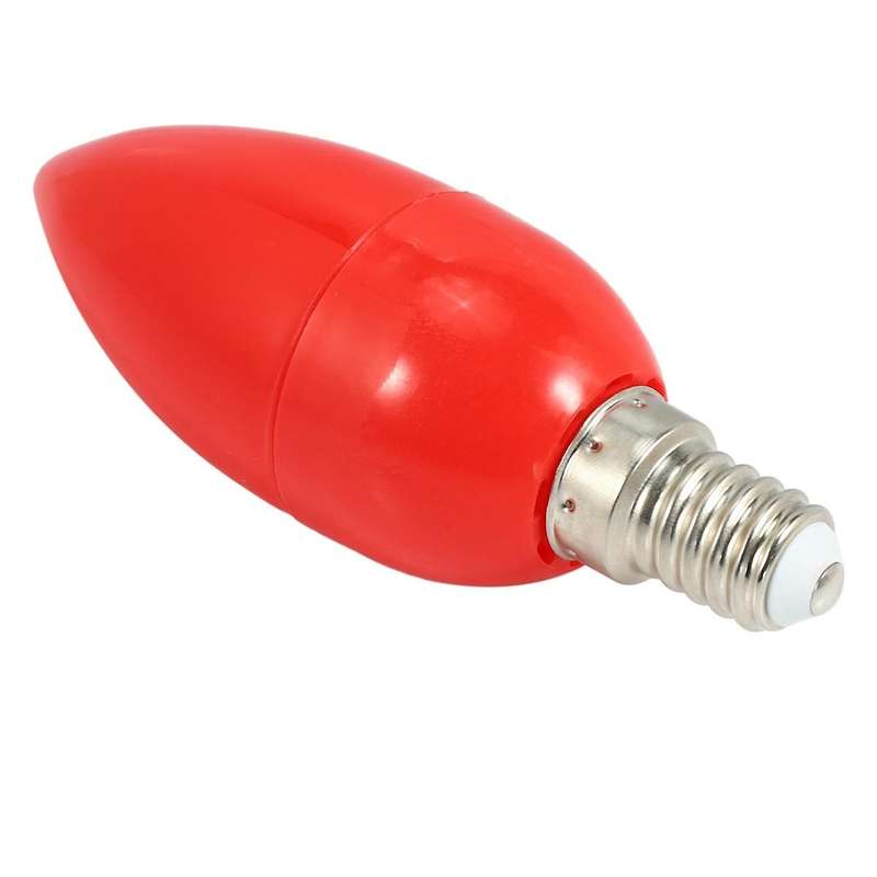 Led Candle Light Bulbs Red Fortune Lamp God Lights Energy Saving,e14
