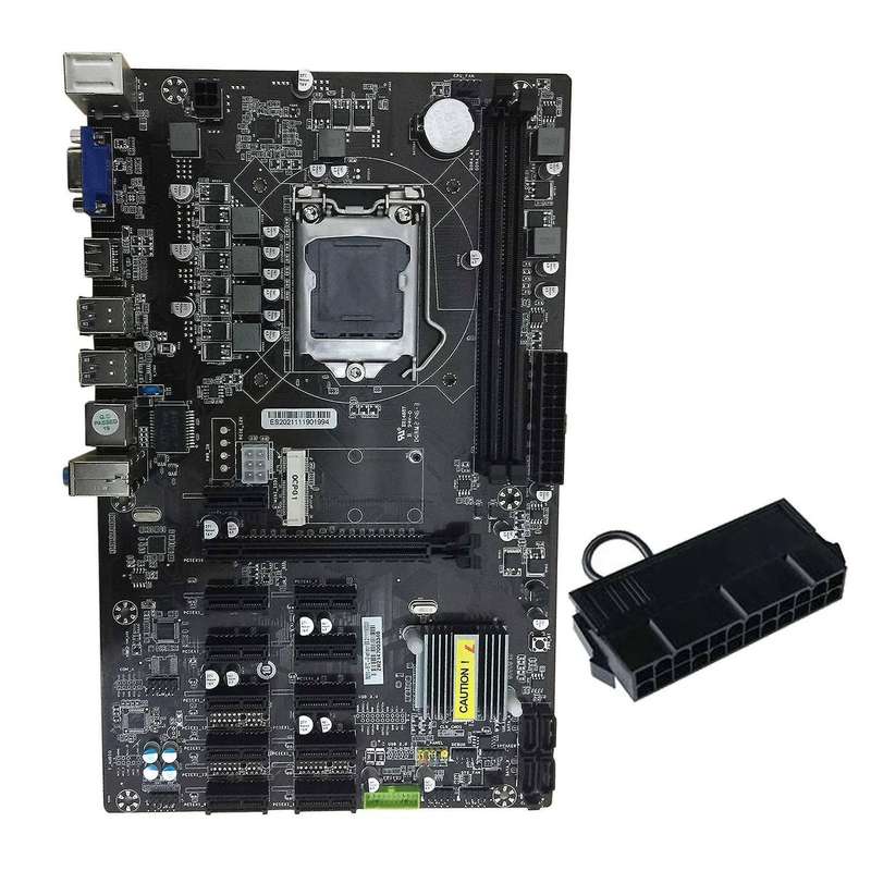 B250 Btc Motherboard with 24pin Power Starter 12 Pci-e Slot Lga1151