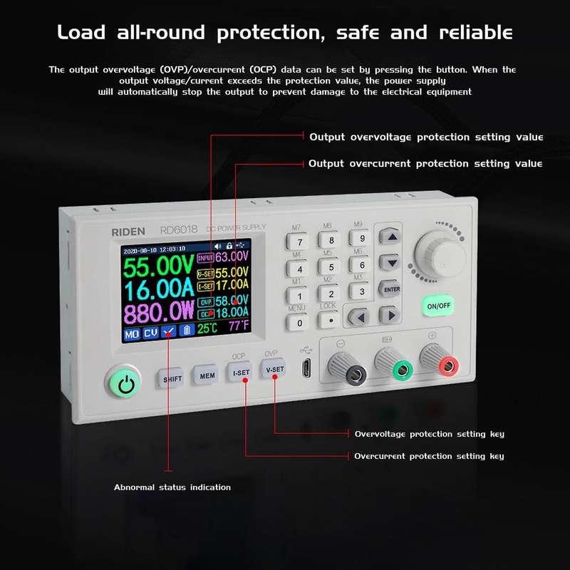 Rd Rd6018-w Cnc Dc Regulated Power Supply Adapter Step-down Module