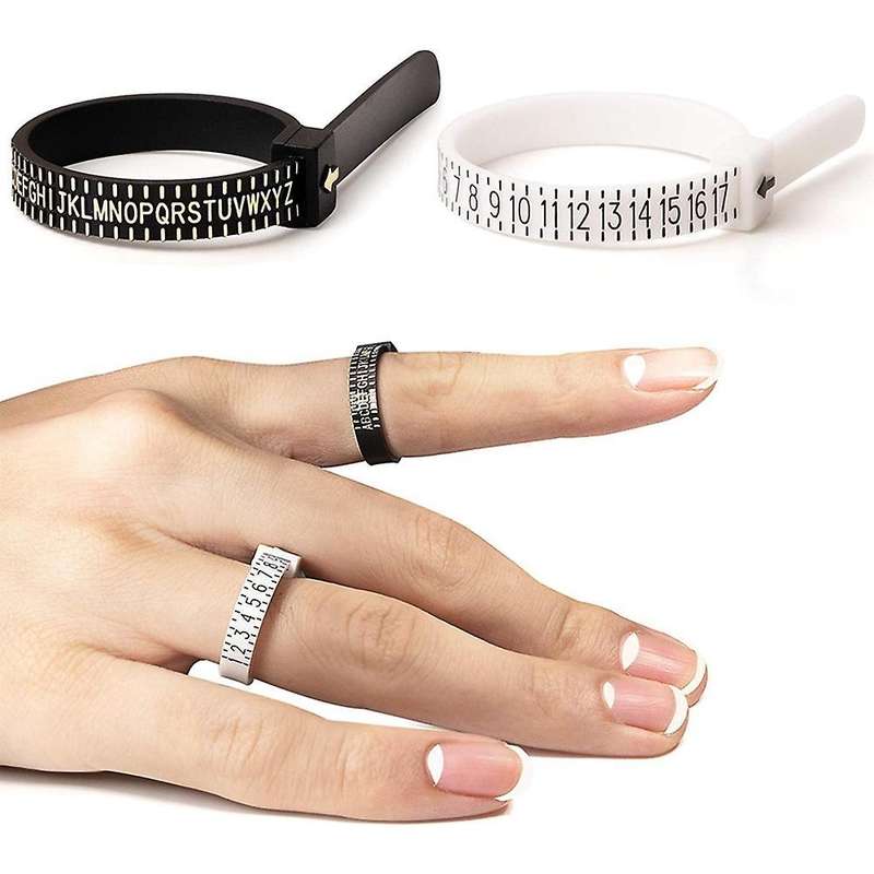 3pcs Measuring Tool Reusable Finger Size 2 American and 1 British