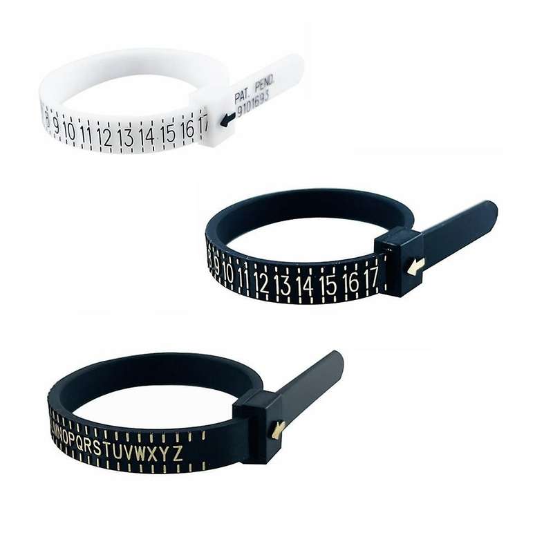 3pcs Measuring Tool Reusable Finger Size 2 American and 1 British