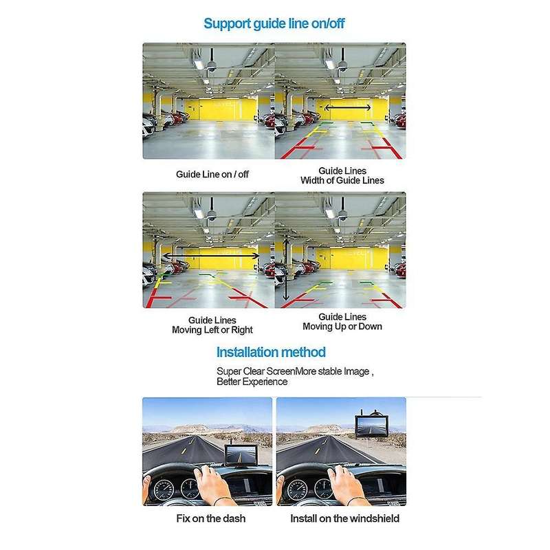5 Inch 2.4g Wireless Signal Reversing Image for Car Trucks Bus