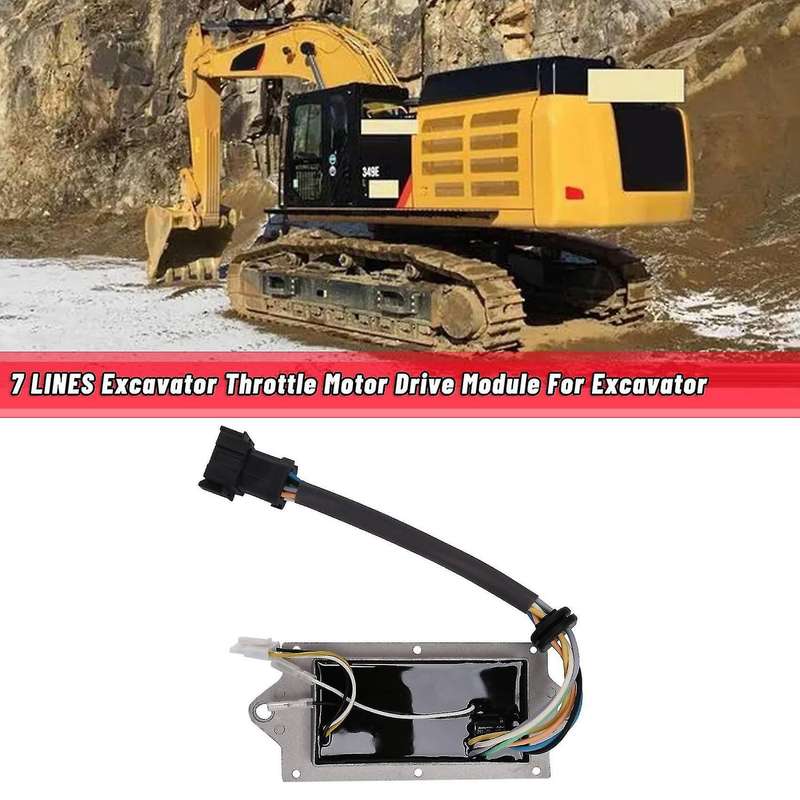 7 Lines Excavator Throttle Motor Drive Module for Excavator E320d