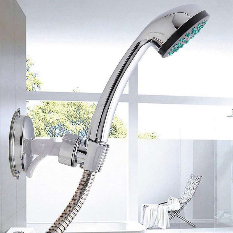 Adjustable Chrome Wall Mount Strong Suction Handheld Shower Bracket