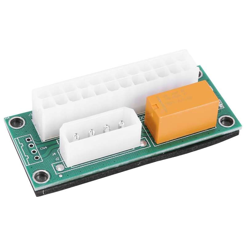 2 Pack Dual Psu Power Adapter, 24 Pin to Molex 4pin for Btc Miner