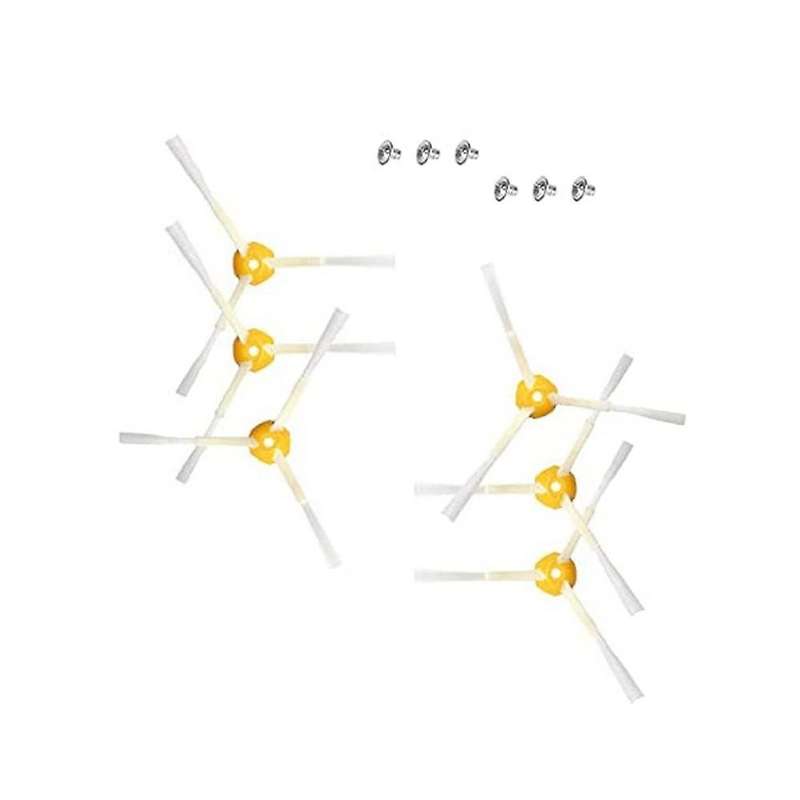 6piece Side Brushes for Roomba 500,600 and 700 Series-includes Screws