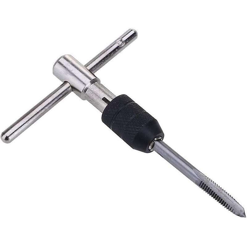 9pcs Adjustable T-handle Ratchet Tap Holder Wrench Tool Set