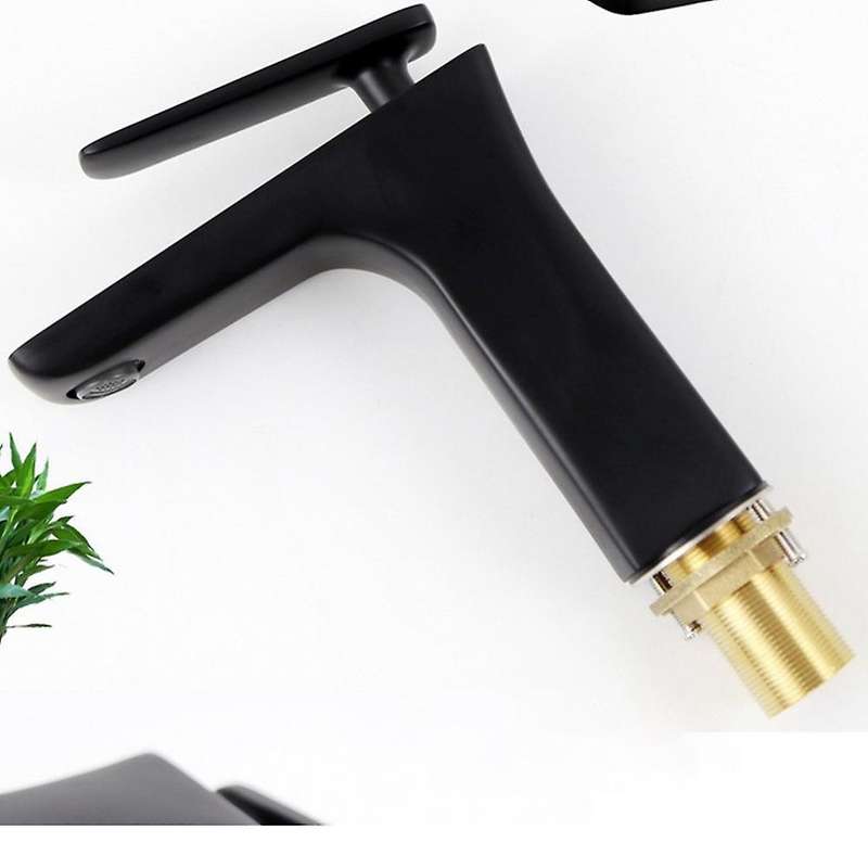 Copper Kitchen Sink Faucet Mixer Taps for Bathroom Bar Sink (black)