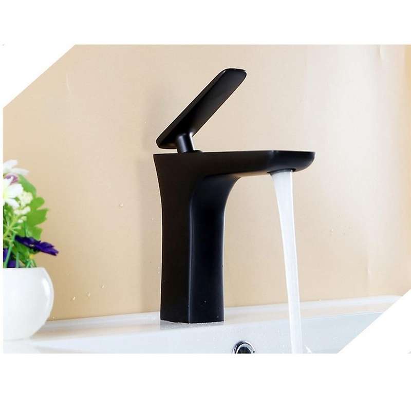 Copper Kitchen Sink Faucet Mixer Taps for Bathroom Bar Sink (black)