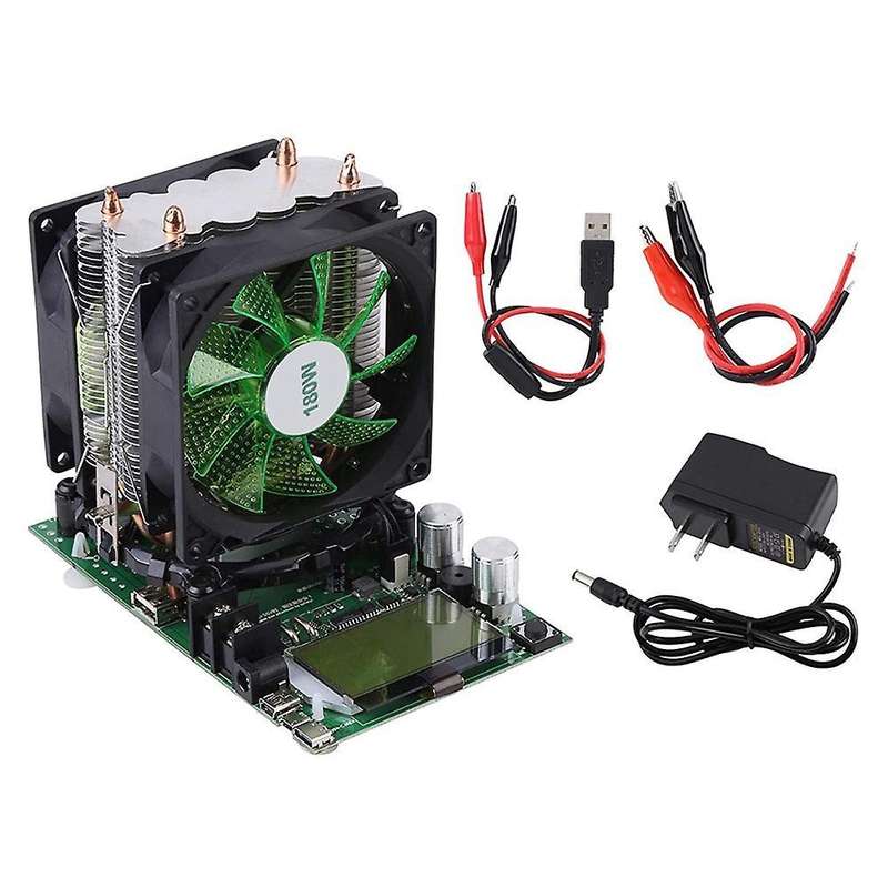 180w Constant Current Electronic Usb Load Tester 20a 100-240v Us Plug
