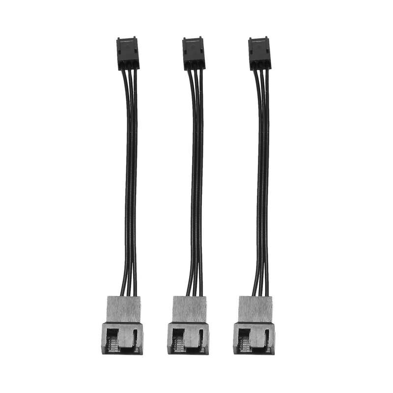 6pcs 4pin Pwm to 3pin Standard Fan Adapter Cable
