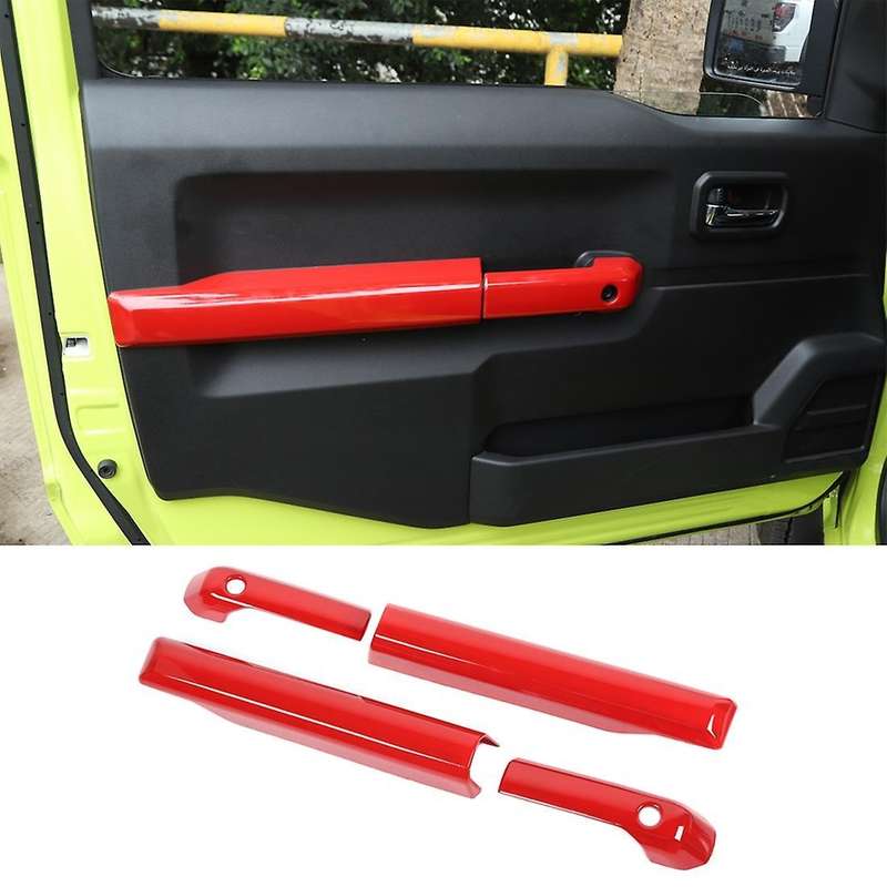 Car Door Inner Armrest Decoration Cover Panel Trim for Suzuki Red