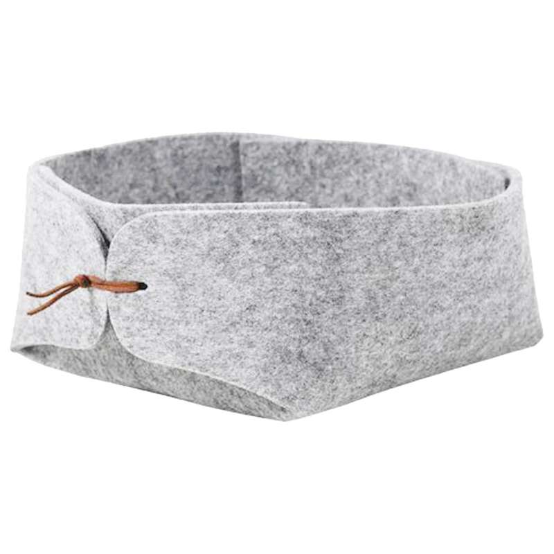 Felt Storage Box Desktop Tray Bowl Collecting Basket Sundry