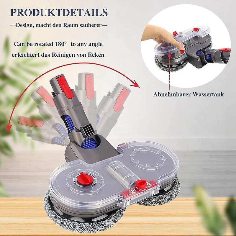 Mop Head Attachment for Dyson V15 V11 V10 with Water Tank, Mop Pads