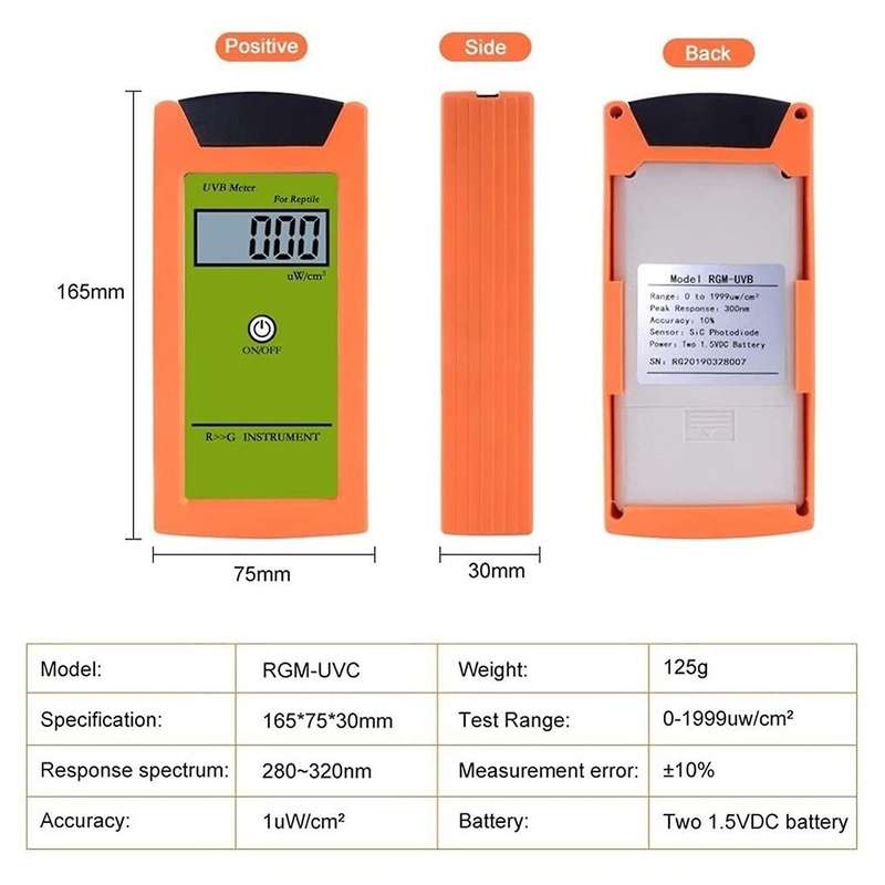 Uvb Tester High Accuracy Uvb Detector Uvb Test Instrument for Reptile