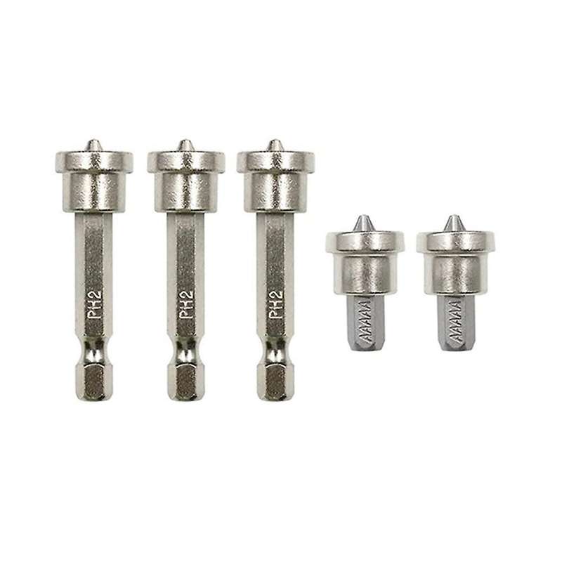 5pcs Magnetic Positioning Screwdriver Bits Set (3pcs 50mm+2pcs 25mm)