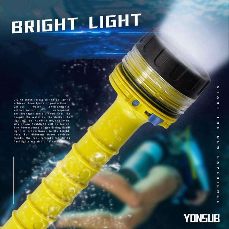 Scuba Diving Flashlight Underwater Led Diver Light Spearfishing