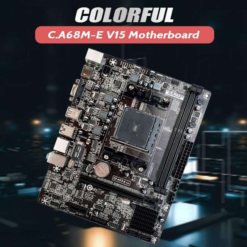 Colorful C.a68m-e V15 Motherboard A68h Support 2xddr3 Rtl8105e