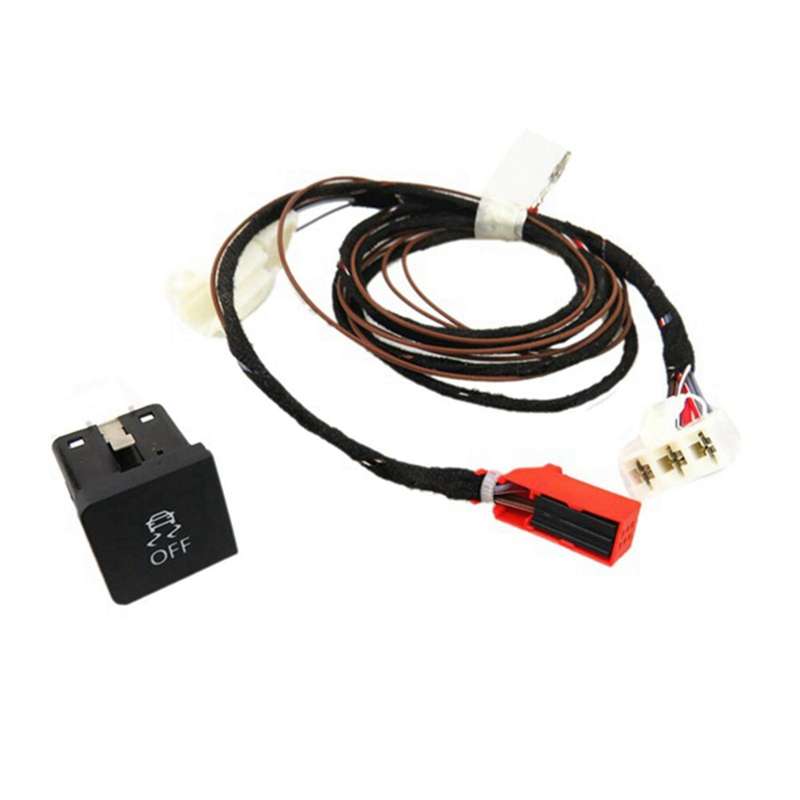 Esp Off Asr Switch with Cable Harness Plug for Golf Mk6 Jetta 5 Mk5 6
