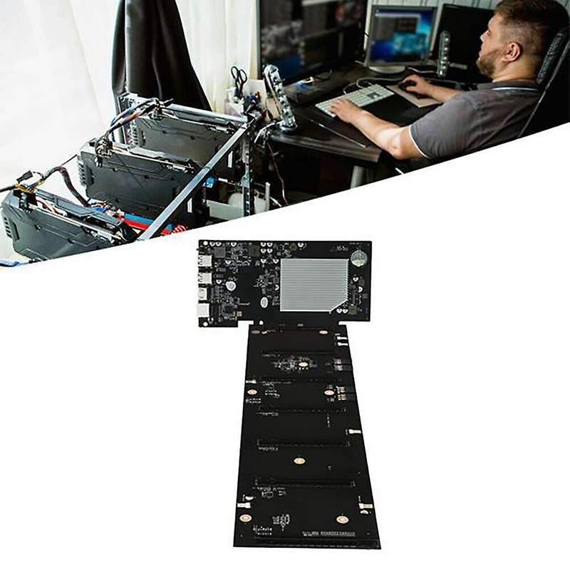 Eth-hsw2 Btc Mining Motherboard Set with 6pin to 8pin Power Cord