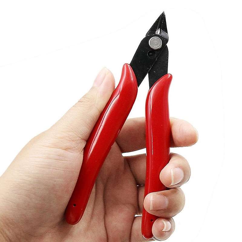 Diagonal Pliers 3.5 Inch Mini Wire Cutter Small Soft Cutting(black)