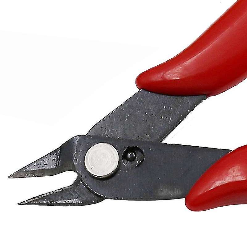 Diagonal Pliers 3.5 Inch Mini Wire Cutter Small Soft Cutting(black)