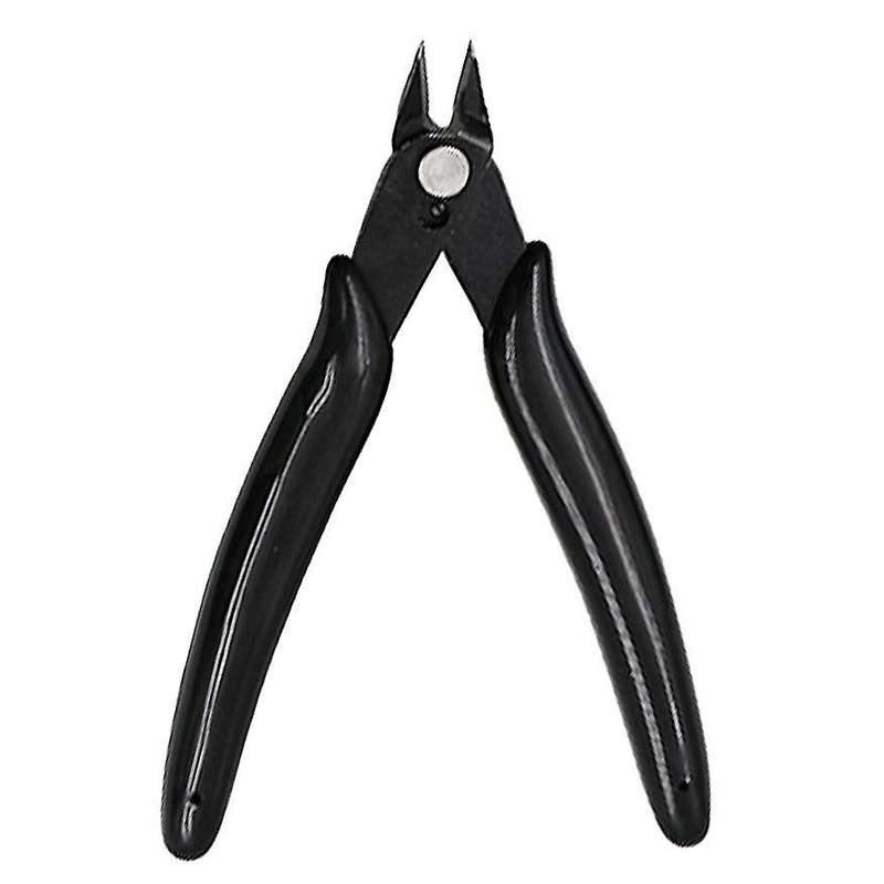Diagonal Pliers 3.5 Inch Mini Wire Cutter Small Soft Cutting(black)