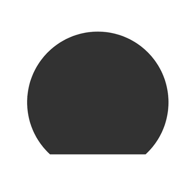 Round Insulated Baking Placemat Student Western Placemat Black