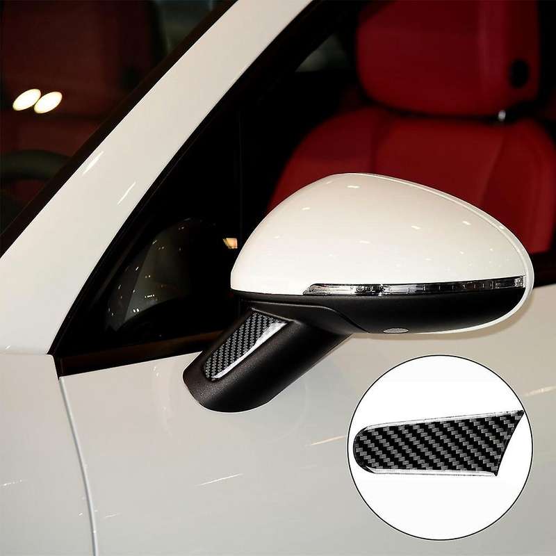 2pcs/set Car Side Rearview Mirror Cover Trim for -porsche Macan 14-19