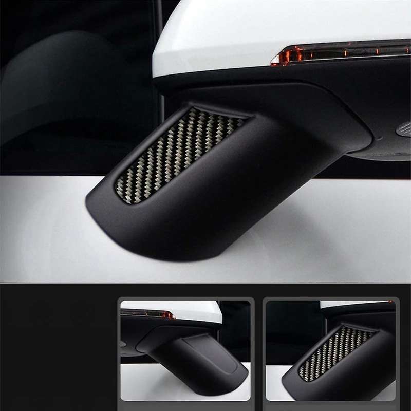 2pcs/set Car Side Rearview Mirror Cover Trim for -porsche Macan 14-19