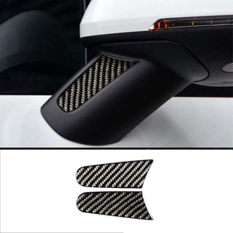 2pcs/set Car Side Rearview Mirror Cover Trim for -porsche Macan 14-19