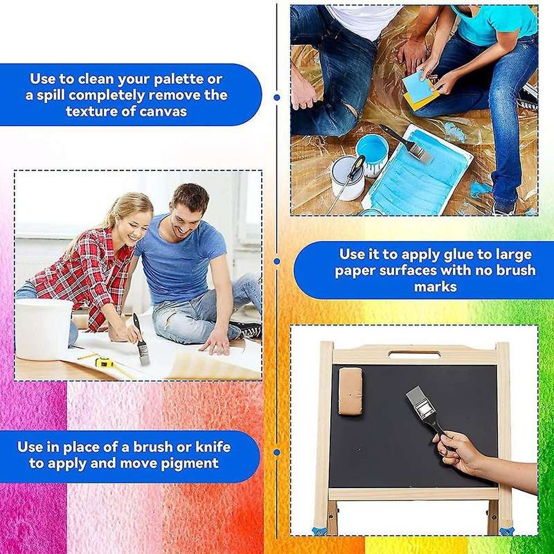 Silicone Color Shaper Brush Water Based Painting Tool, 1.5 Inch
