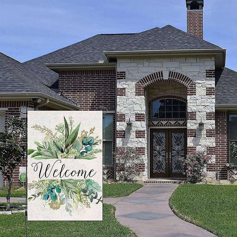 Spring Decor Garden Flag 12x18inches, Welcome Flag, Spring Decoration